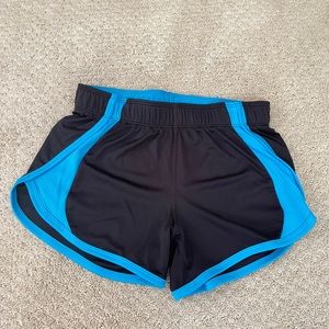 Black and Blue Athletic Shorts